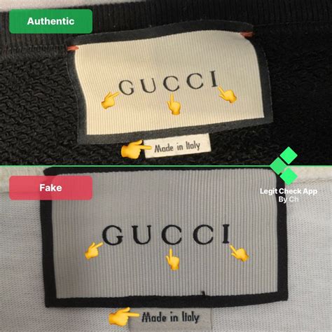 gucci technical jersey jacket real vs fake|gucci neck tag.